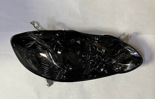 03 to 08 Toyota Corolla Right Side Passenger Headlight Smoked lens