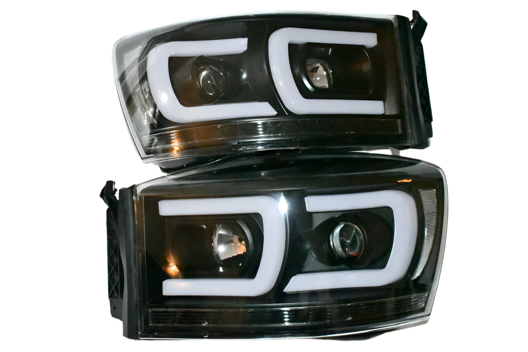 06 to 08 Dodge Ram Luces DRL Projector Headlights Luces Micas Calaveras