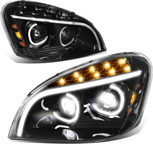 2008 to 2017 Freightliner Cascadia LED Projector Headlight LED Luces Micas Calaveras Faros Camion