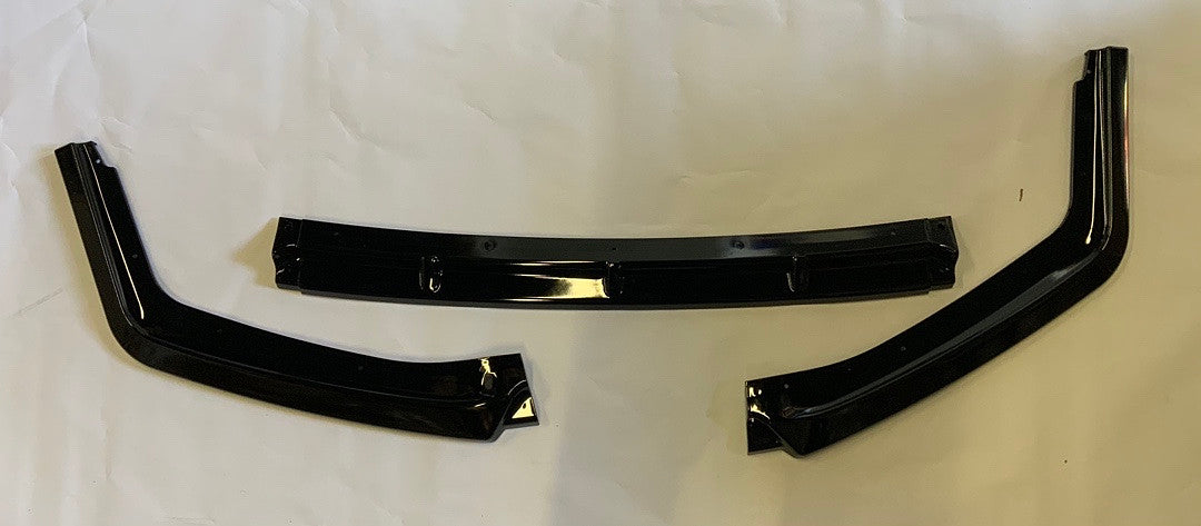 2016 to 2020 Civic Mug-Style JDM Painted Black Front Bumper Body Kit Lip 3PCS