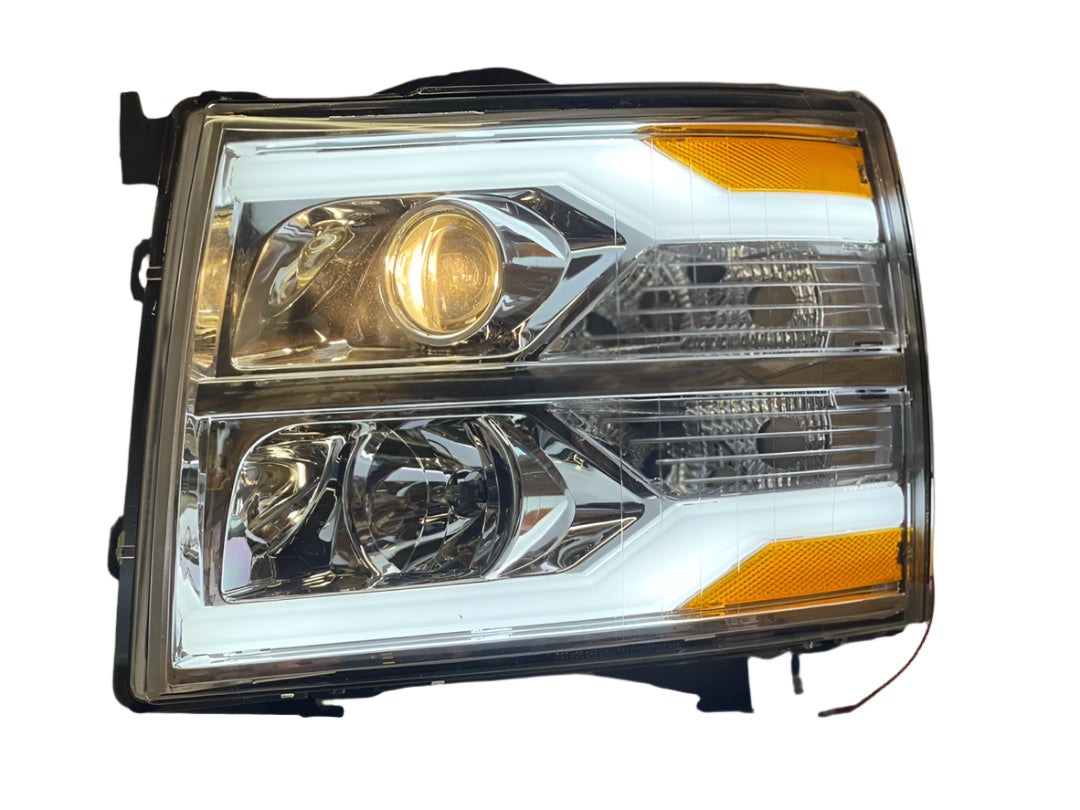 2007 to 2013 Chevrolet Silverado LED DRL Projector Headlights Luces Micas Calaveras Faros