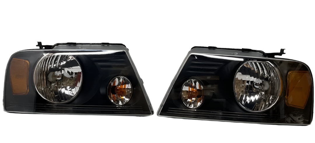 04 to 08 Ford F150 Lincoln Mark LT Headlights Luces Micas Calaveras Negras Claras