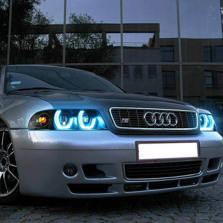 1996 to 2001 Audi A4 Quattro 3D LED RGB Color Change Headlight Luces Micas Calaveras Faros Focos