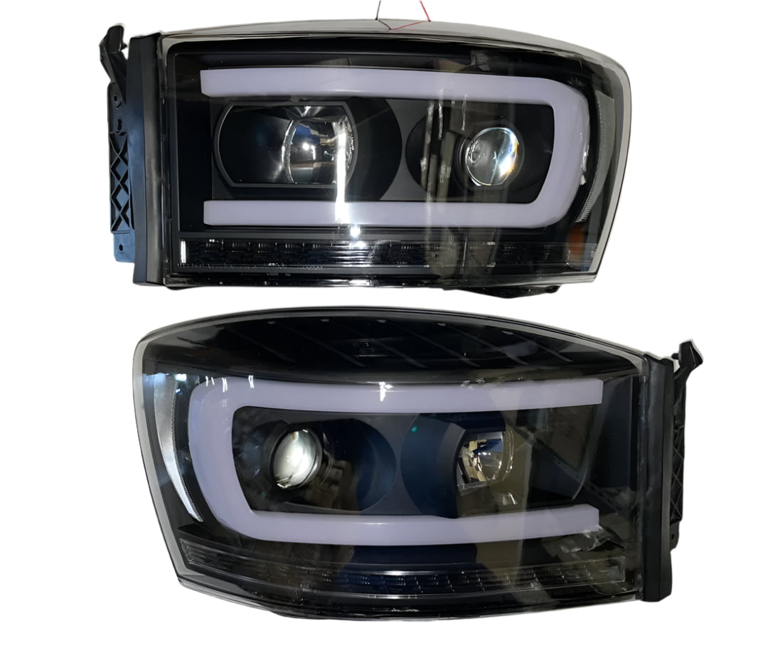 06 07 and 08 Dodge Ram Projector DRL Headlights Luces Micas Calaveras faros Propyectores Luz