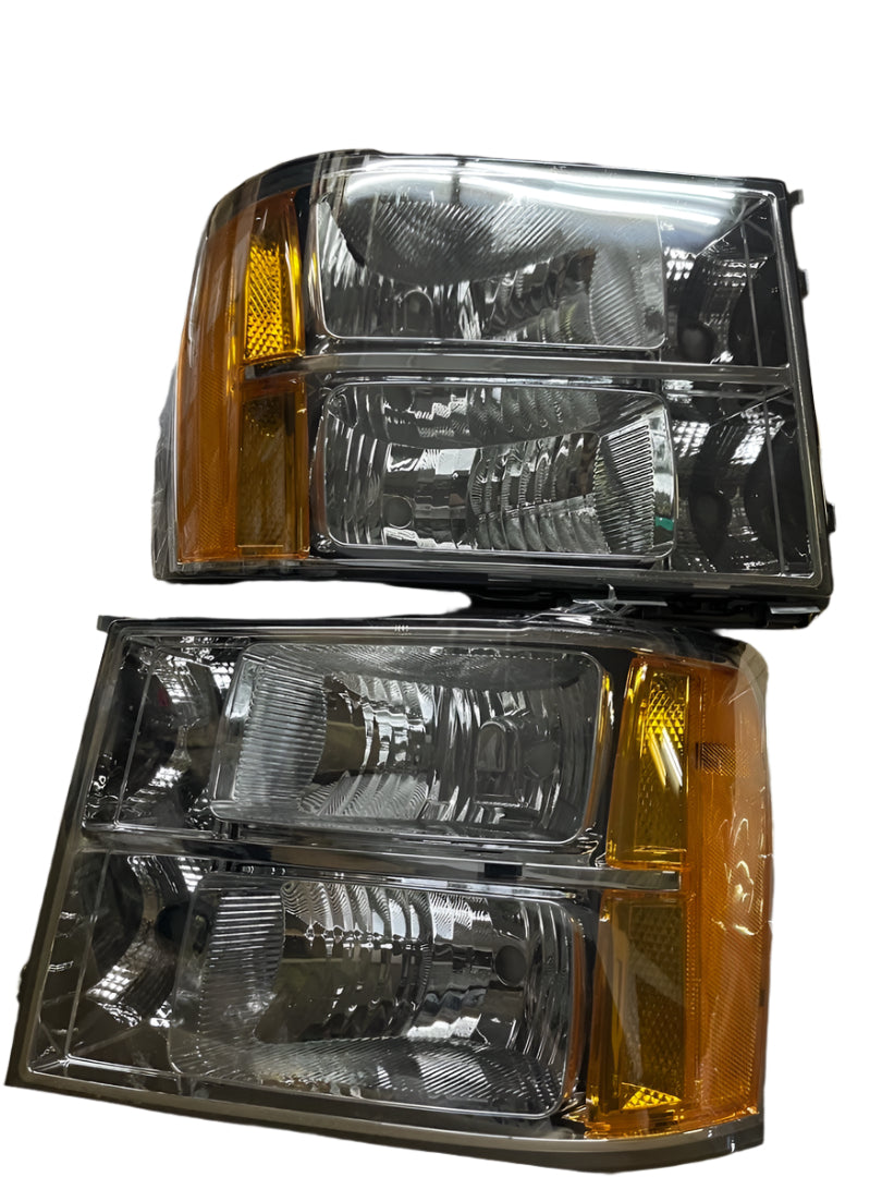 2007 to 2014 GMC Sierra Smoked Headlights Luces Micas Calaveras Faros Ahumados